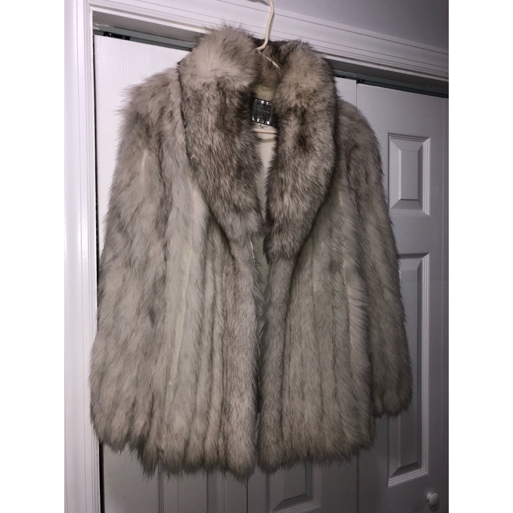 Authentic vintage fox fur coat
